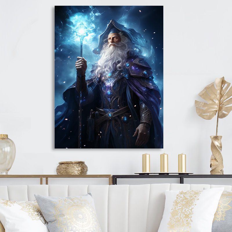 «Powerful Wizard - Superheros», reproduction d'art en métal, H 20 po x l 12 po x P 1 po