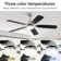 Sofucor 52" 5-Blades Standard Ceiling Fan with LED Lights and Remote Control-Nova
