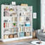 Bibliothèque moderne 78 "à 7 niveaux avec système de rangement 78 po