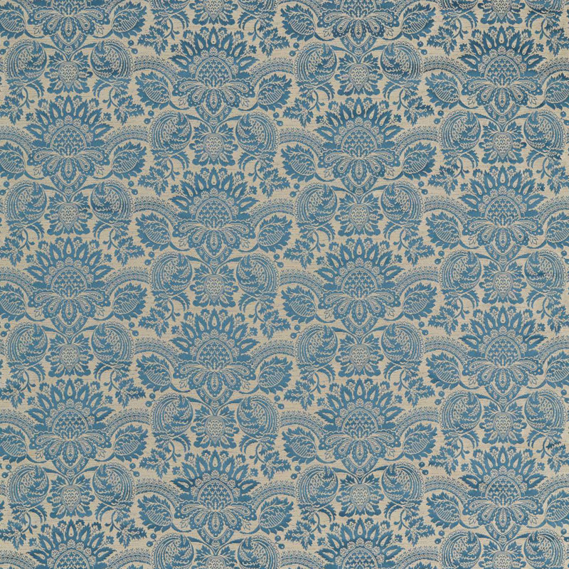 Suffolk Pomegranate Brocatelle Fabric, Wedgwood Blue