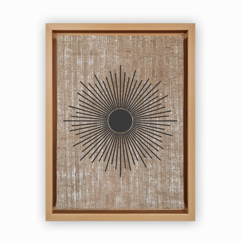Decorative Canvas Painting, Wood, 37.8" H x 26" W