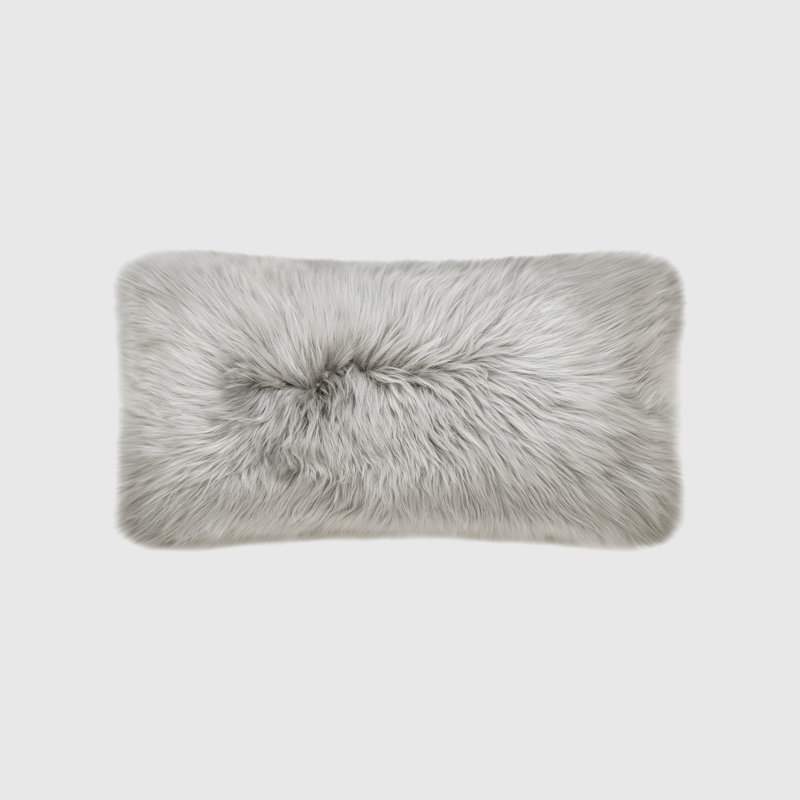 Fieldman Reversible Lumbar Pillow Cover & Insert, Dove Gray 