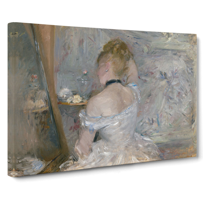 Woman At Her Toilette by Berthe Morisot - Wrapped Canvas Painting, 50cm H x 76cm W x 3cm D