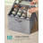 Shoe Organizer For Closet, Shoe Storage Bin, 16 Pairs, With Handles And Clear Cover-2032053261