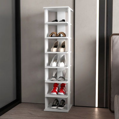 Range-chaussures, étagère à chaussures, blanc