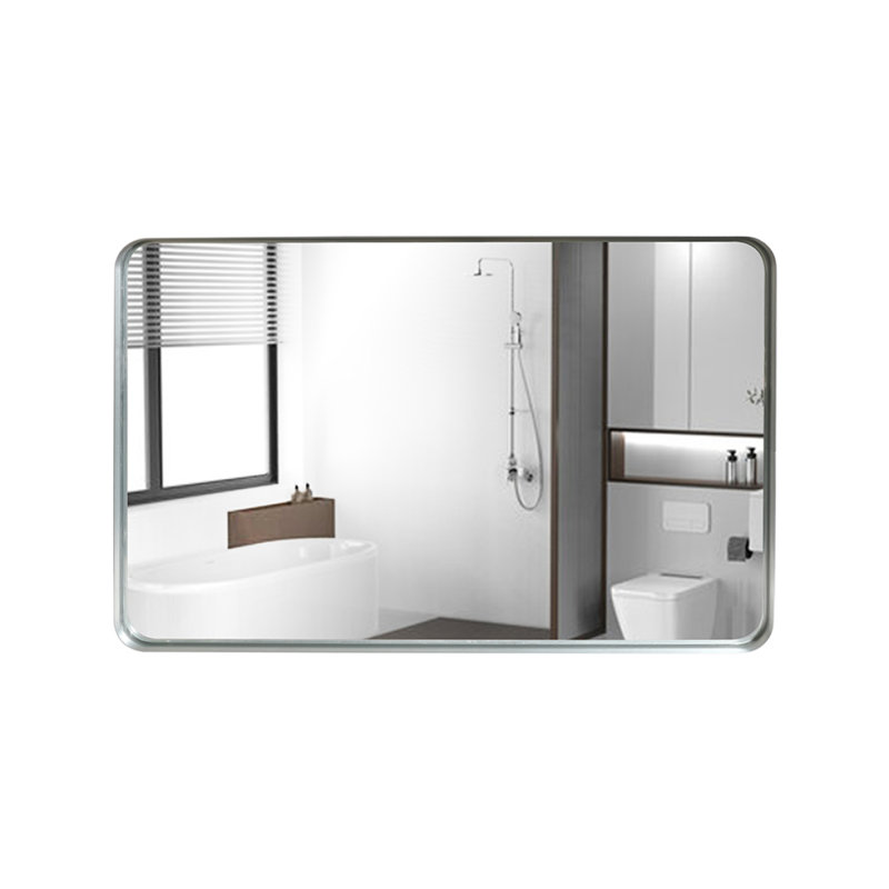 Miroir de salle de bain mural (brossé et arrondi), 29,92 po x 39,76 po