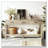 59.1'' Farmhouse Entryway Table with 3 Drawers, Painted Console Table-277823960