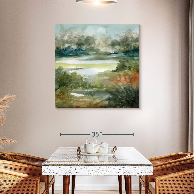 Calm Converging Streams, 39" H x 39" W