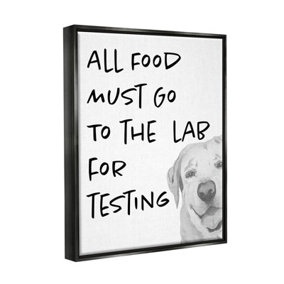«Food To Lab For Testing Drôle de chien flottant» par Elizabeth Medley