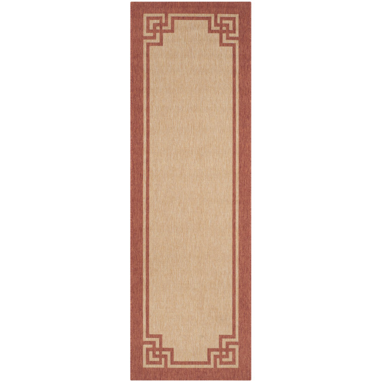 Tapis beige / terre cuite Deco