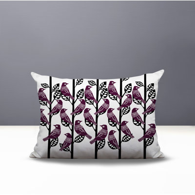 Tanza Bird Reversible Indoor/Outdoor Rectangle Pillow