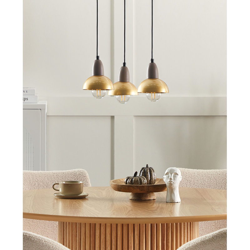 Castaly 3 - Light Brass Cluster Pendant