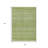 3' X 5' Fern Green And Sage Striped Washable Indoor Outdoor Area Rug