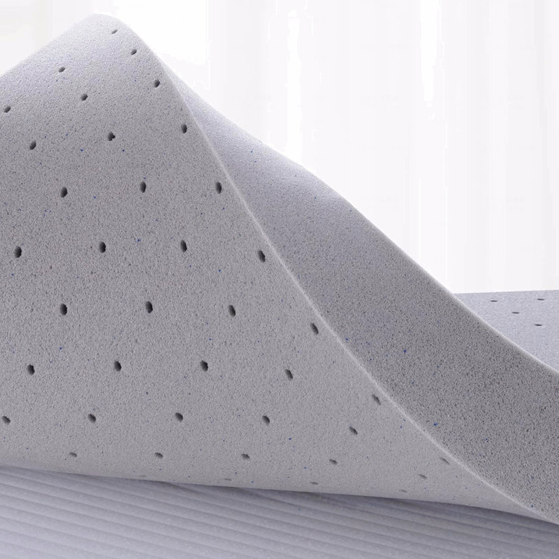 Surmatelas pleine grandeur 3 po, surmatelas en mousse viscoélastique imprégnée de gel pour un sommeil doux et rafraîchissant, soulagement de la pression