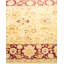 Tapis ivoire traditionnel en laine noué à la main 4 pi 2 po x 6 pi 4 po