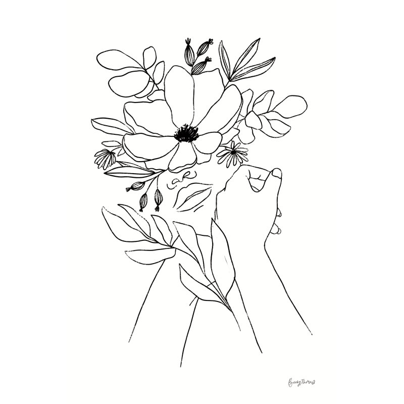 «Rooted II BW» par Becky Thorns - reproduction, H 48 po x l 32 po, Toile tendue
