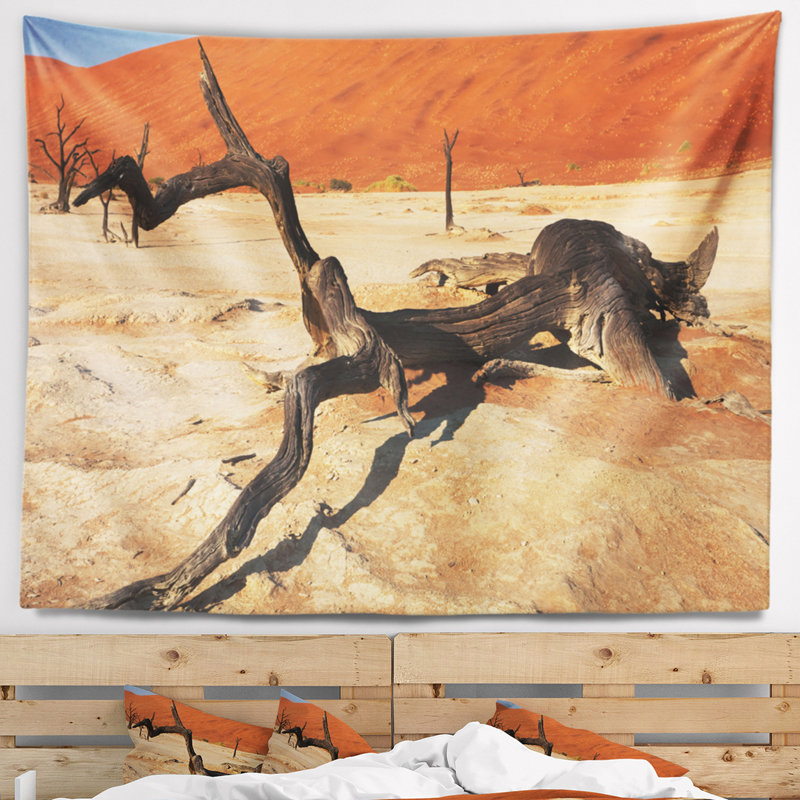 Arbre de tapisserie dead of dead of dead paysage africain, H 32 po x l 39 po