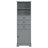 Tall Storage Cabinet With 3 Drawers And Adjustable Shelves-598667651