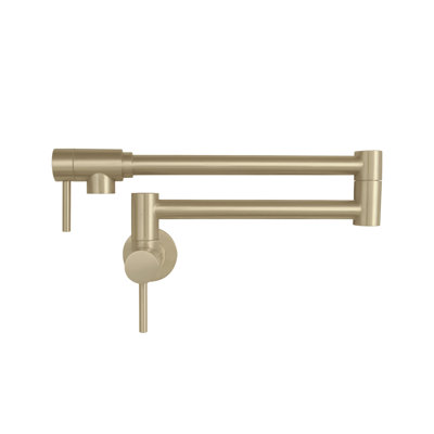 Modern Faucet Stylish Two-Handles Wall Mount with Single Hole Pot Filler