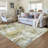 Vellum Modern Abstract Area Rug with Pet-Friendly & Machine Washable-952875834