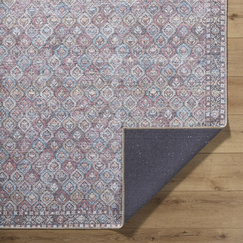 Angiela Machine Washable Indoor Rug, Rectangle 8'10" x 11'11"