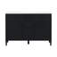Meuble-lavabo autoportant de 122 cm (48 po) avec comptoir en composite, 4 tiroirs et 2 portes à fermeture amortie, noir-1513393417-1513393420