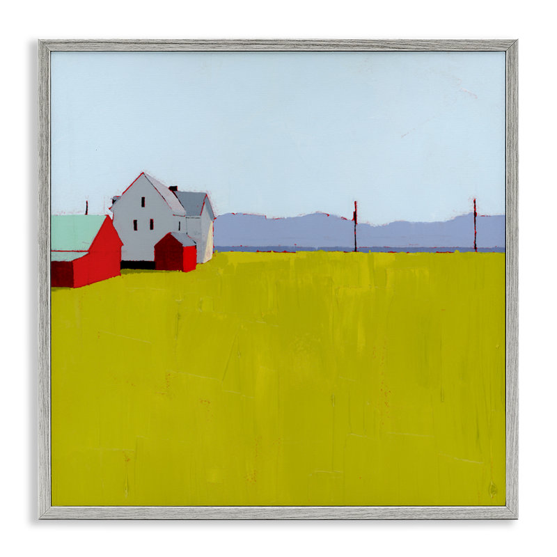 Giclée encadrée de style campagnard et de remise, design par Ruth LaGue, H 24 po x l 24 po, Estampe numérique Farmhouse