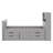 Twin Size Captain Platform Bed Frame With Shelves And Drawers