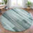 Machine Washable Indoor/Outdoor Xhevrie Teal Rug-112027969