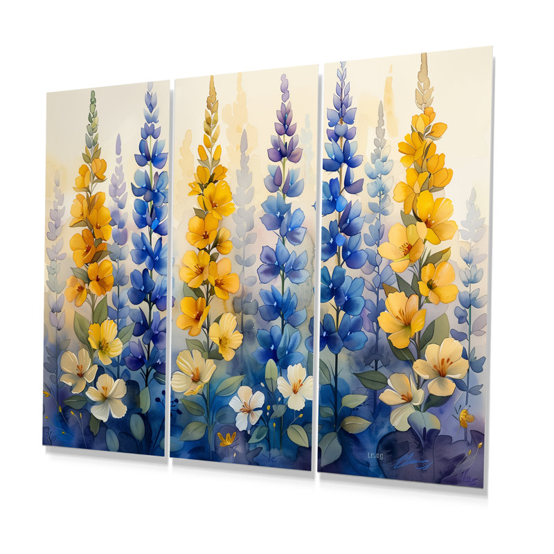 Barbour - Lupin Wall Art, ensemble de reproductions d'art mural, Métal métal, H 32 po x l 48 po x P 1 po