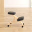 Becky Adjustable Height Kneeling Chair with Footring and Wheels-4320187