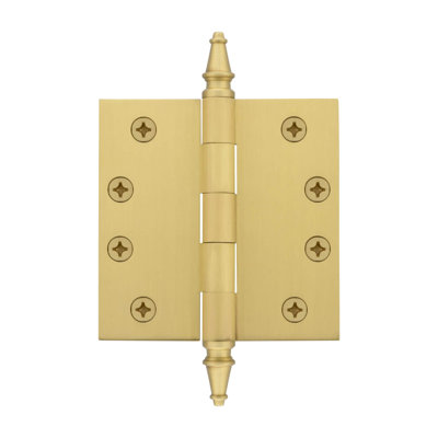 4'' x 4'' Brass Butt Bearing Hinge