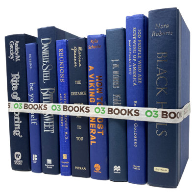 Livres décoratifs Twilight Reflections Bleu marine et violet