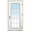 Clear Glass 80'' Glass Front Entry Doors