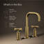 Kohler Purist® Widespread Bathroom Faucet with Pop-Up Drain Assembly, 3-Hole High Arc Cross Handle Bathroom Sink Faucet, 1.2 gpm-66667264