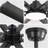 72 Inch Modern Large Design Ceiling Fans With Smart Remote Control 6 Wind Speed DC Motor Black For Living Room-636529023