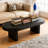 Modern Oval Fluted Coffee Table-1128256190