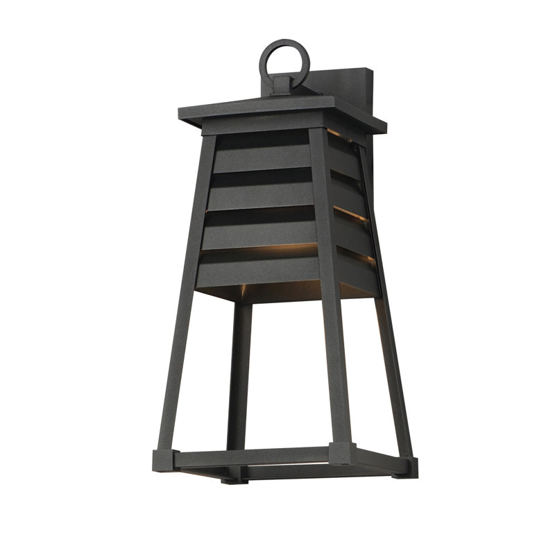 Applique murale en aluminium Renlee, Noir, H 18 po x l 8,5 po x P 8,75 po