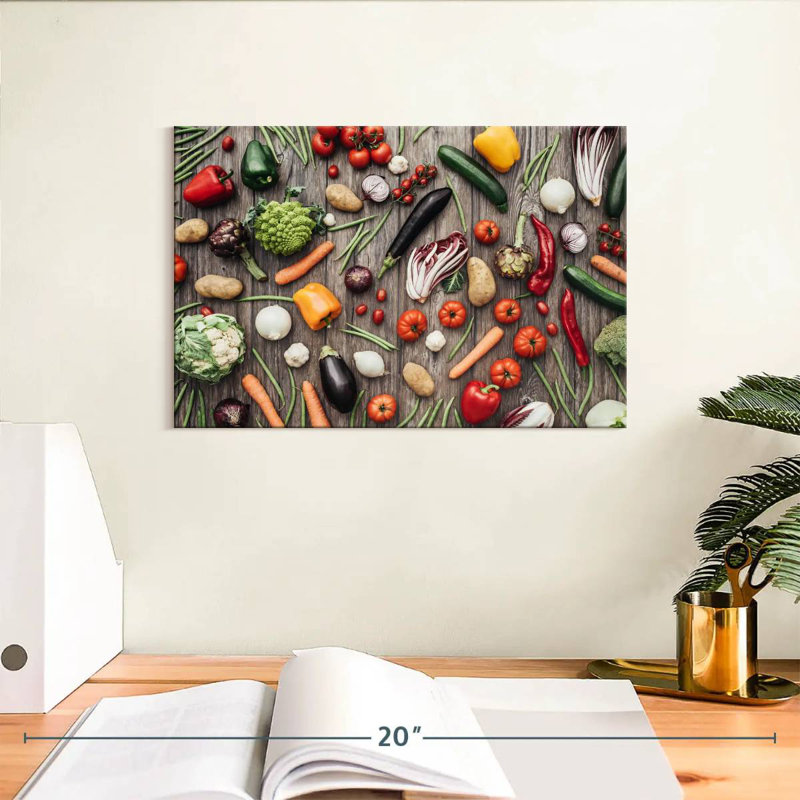 Yarlin Organic Vegetables, 8" H x 12" W