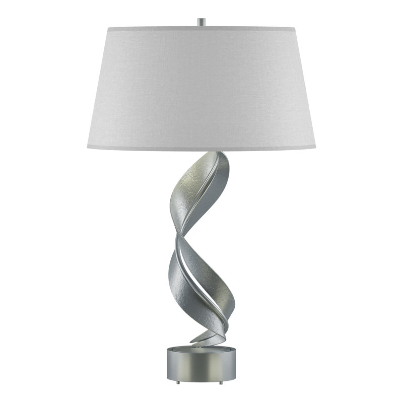 Folio 25.1" Table Lamp, Natural Anna, Vintage Platinum