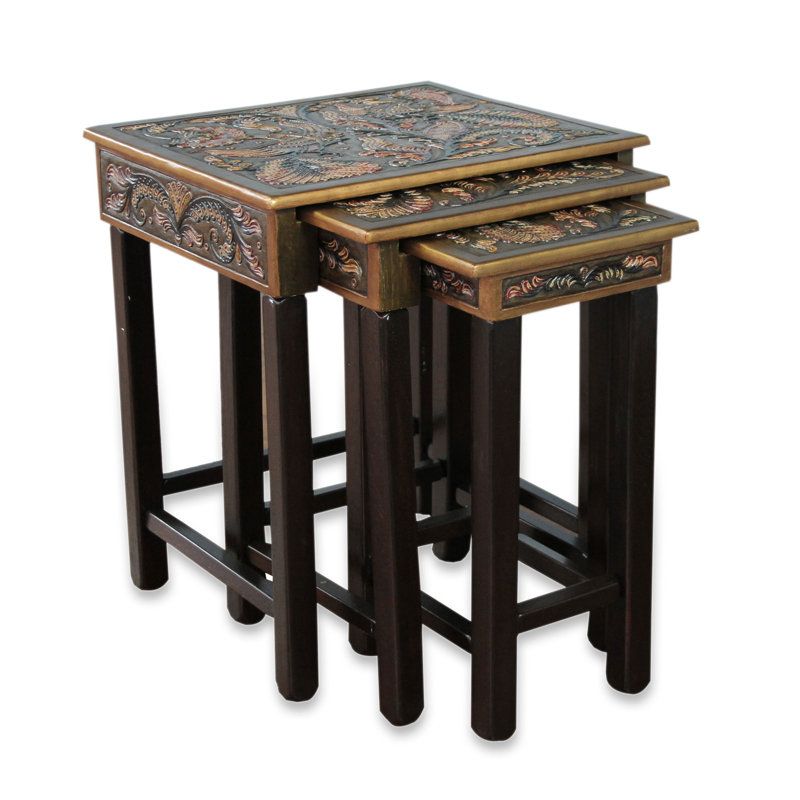 Faith-Sharona Solid Wood Nesting Tables