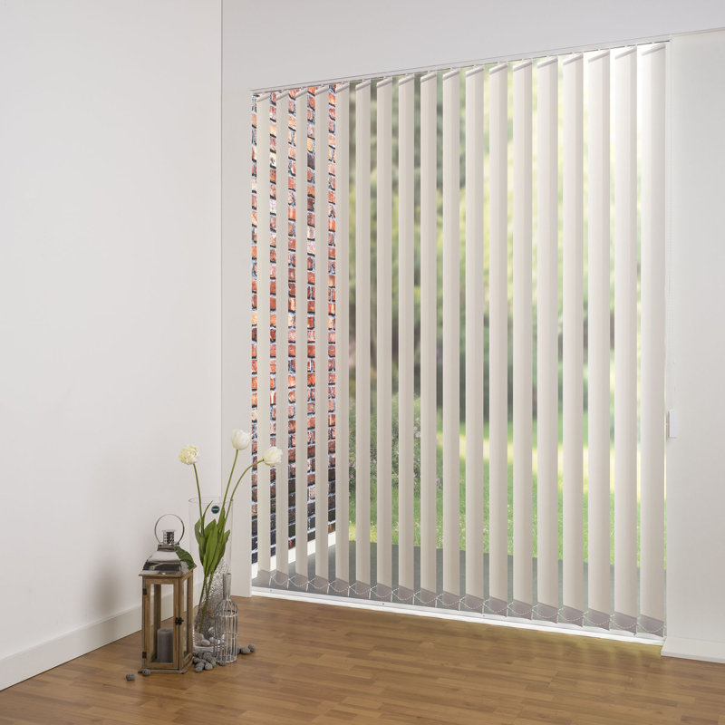 Blackout Vertical Blind, 180cm L x 120cm W, 12.7cm, Grey