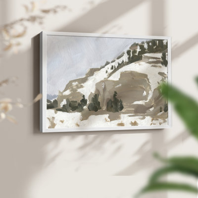 Snowy Rise II -Framed Print - Restickable