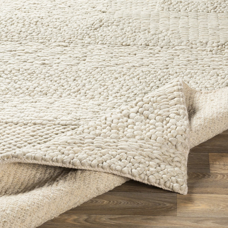 Saier Wool Geometric Indoor Rug, Rectangle 2' x 3'