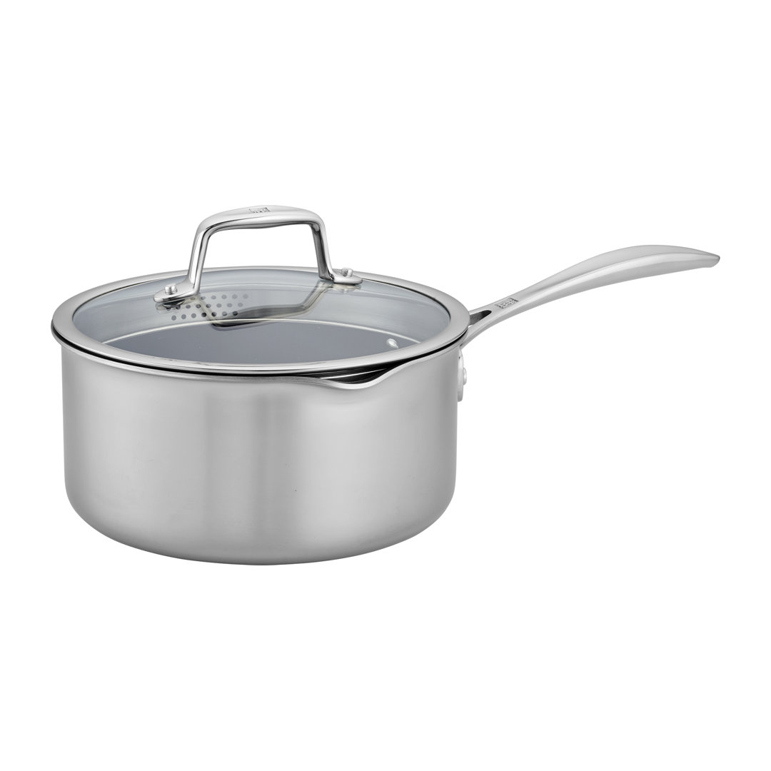 ZWILLING Clad CFX Stainless Steel Ceramic Nonstick Saucepan ZWILLING J.A. Henckels 