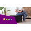Repose-pieds rond avec rangement en similicuir Duanys-1534653988