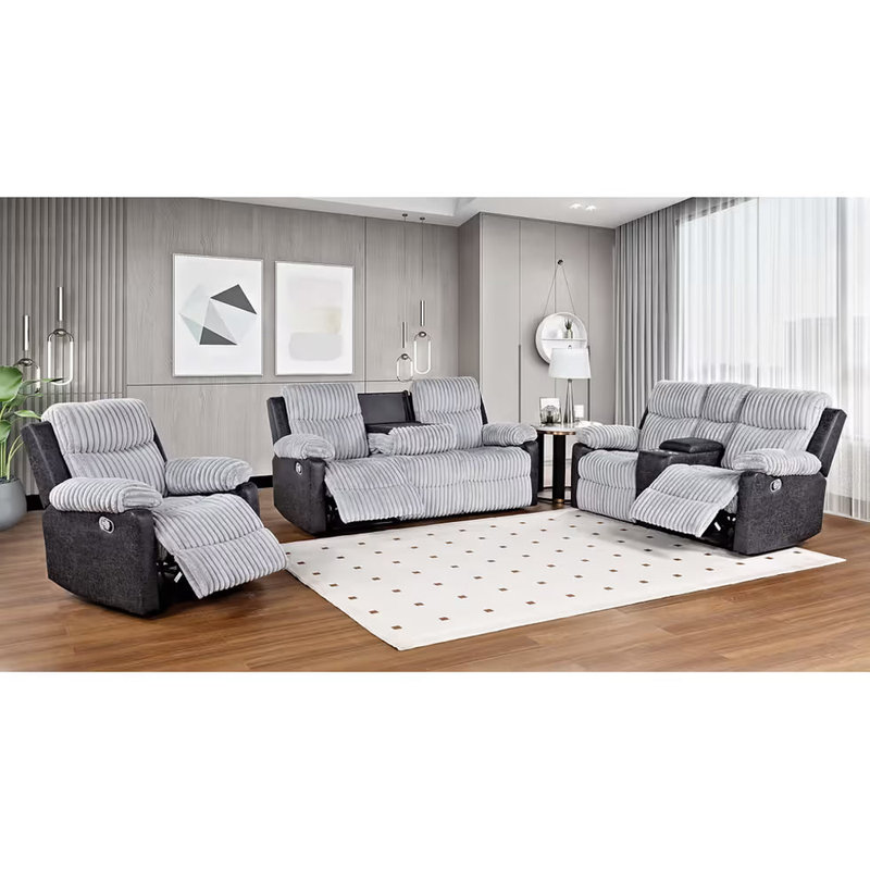 Ensemble de salon Lexy, Gris