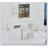 37-Inch Middle Size Vanity Table With Left Drawer, Cushioned Stool, Tri-Color LED Mirror, And High Capacity Storage For Spacious Bedrooms-295122854