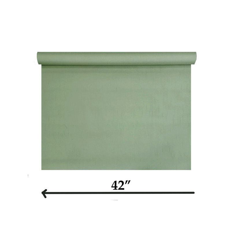 Papier peint en tissu vert olive Donti