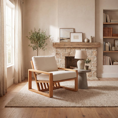 Chaise d'appoint Rahmel Boucle